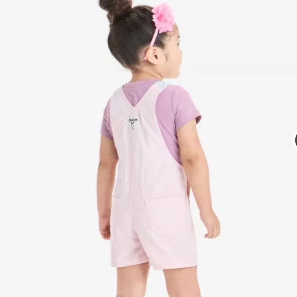 OshKosh‎ Heart Pocket Shortalls Girls 2T Pink